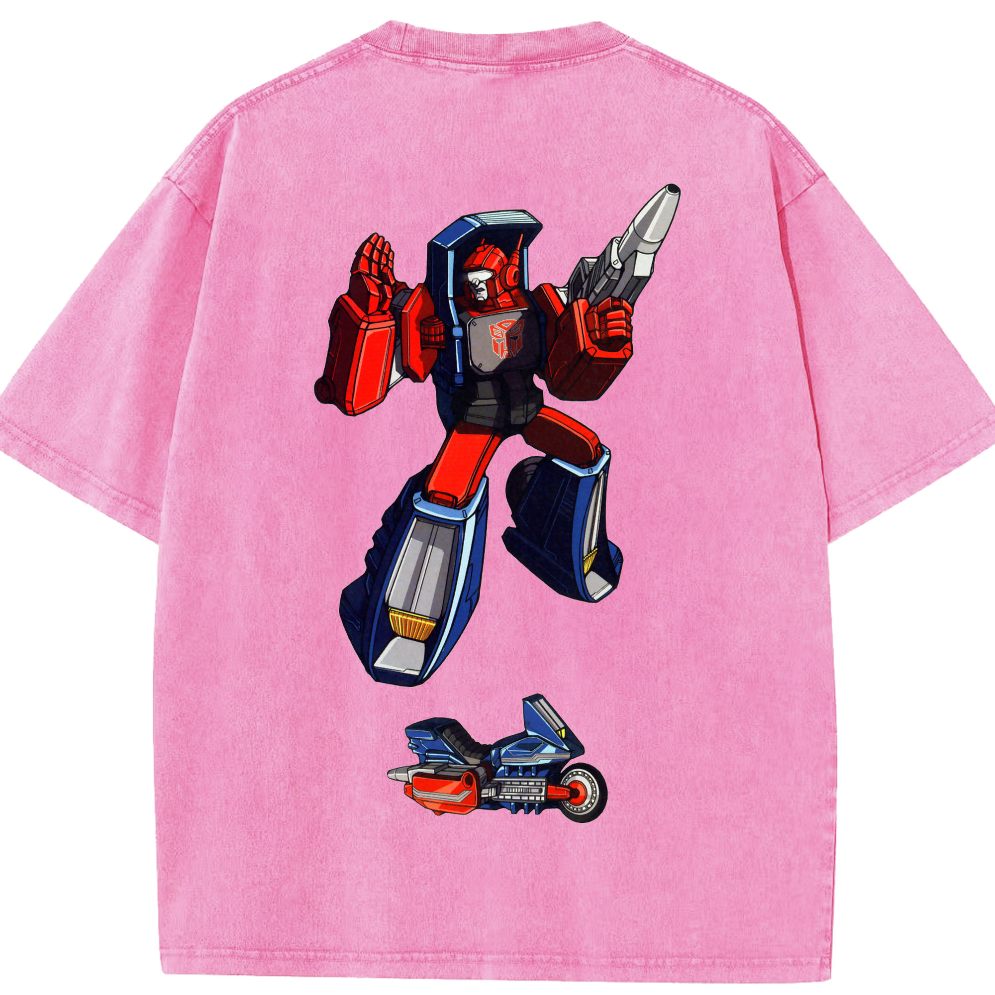 （画像用）  綿100% ヴィンテージ風 半袖Tシャツ（背面プリント）